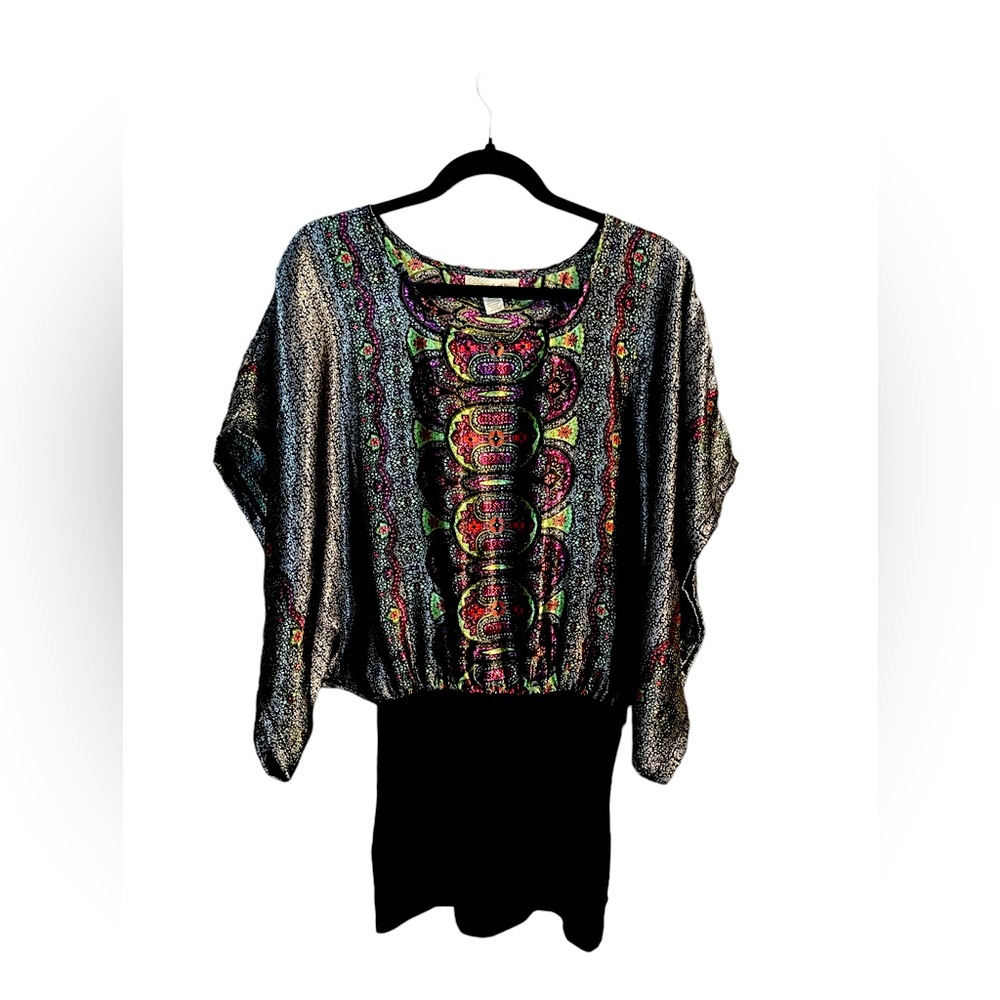 Multi color flowing mini dress